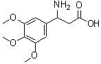 结构式 CAS# 34841-00-4, 3-氨基-3-(3,4,5-三甲氧基苯基)丙酸