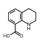 结构式 CAS# 34849-19-9, 1,2,3,4-四氢-8-喹啉羧酸