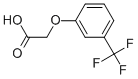 structure of CAS# 349-82-6, (3-Trifluoromethyl-Phenoxy)-Acetic Acid;2-[3-(Trifluoromethyl)Phenoxy]Ethanoate;Zinc02390395