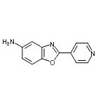 structure of CAS# 349609-85-4, 2-(4-Pyridinyl)-1,3-Benzoxazol-5-Amine;2-(4-pyridinyl)-1,3-benzoxazol-5-amine;2-(4-pyridyl)benzoxazole-5-ylamine;2-(pyridin-4-yl)benzo[d]oxazol-5-amine