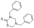 structure of CAS# 350-12-9, Sulbentine;3,5-Bis(Benzyl)-1,3,5-Thiadiazinane-2-Thione;Sulbentin;Maybridge4_003705