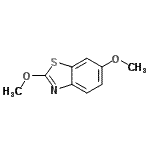 structure of CAS# 3507-19-5, 2,6-Dimethoxy-1,3-Benzothiazole;2,6-dimethoxybenzo[d]thiazole