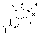 structure of CAS# 350990-04-4, Methyl 2-Amino-4-(4-Isopropylphenyl)-5-Methyl-3-Thiophenecarboxylate;2-AMINO-4-(4-CHLOROPHENYL)PYRIMIDINE;2-AMINO-4<wbr>-(4-ETHOX<wbr>Y-PHENYL)<wbr>-THIOPHEN<wbr>E-3-CARBO<wbr>XYLICACID<wbr> METHYL E<wbr>STER;2-Amino-4-(4-isopropylphenyl)-5-methylthiophene-