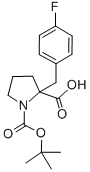 structure of CAS# 351002-78-3, Boc-alpha-(4-Fluorobenzyl)-DL-Pro-OH