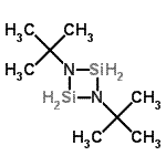 CAS#: 351003-04-8， 1,3-Bis(2-methyl-2-propanyl)-1,3,2,4-diazadisiletidine