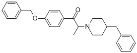CAS 登录号：35133-39-2， 1-[4-(苯基甲氧基)苯基]-2-[4-(苯基甲基)哌啶-1-基]丙-1-酮