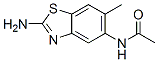 structure of CAS# 351437-81-5, N-(2-Amino-6-Methyl-5-Benzothiazolyl)-Acetamide;Acetamide, N-(2-Amino-6-Methyl-5-Benzothiazolyl)- (9CI)