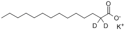 CAS 登录号：352438-85-8， 十四烷酸钾-2,2-D2