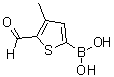 结构式 CAS# 352530-25-7, 5-甲酰基-4-甲基噻吩-2-硼酸