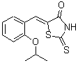 结构式 CAS# 352540-00-2, (5Z)-5-(2-异丙氧基亚苄基)-2-硫代-1,3-噻唑烷-4-酮