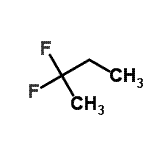 结构式 CAS# 353-81-1, 2,2-二氟丁烷