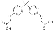 structure of CAS# 3539-42-2, 4,4'-Isopropylidenediphenoxyacetic Acid;2,2'-[(1-Methylethylidene)Bis(4,1-Phenyleneoxy)]Diacetic Acid;2,2'-[Isopropylidenebis[(4,1-Phenylene)Oxy]]Bisacetic Acid;2,2'-[Propane-2,2-Diylbis(1,4-Phenyleneoxy)]Diacetic Acid