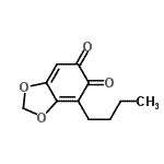 CAS 登录号：35458-06-1， 4-丁基-1,3-苯并二氧戊环-5,6-二酮