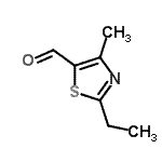 CAS 登录号：354587-81-8， 2-乙基-4-甲基-1,3-噻唑-5-甲醛