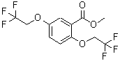structure of CAS# 35480-31-0, Methyl 2,5-Bis(2,2,2-Trifluoroethoxy)Benzoate;Methyl 2,5-Di(2,2,2-Trifluoroethoxy)Benzoate, 95+%;METHYL 2,5-DI(2,2,2-TRIFLUOROETHOXY)BENZOATE;METHYL 2,5-BIS(TRIFLUOROETHOXY)BENZOATE