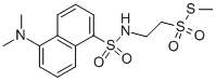 structure of CAS# 355115-41-2, Dansylamidoethyl Methanethiosulfonate;Methanesulfonothioic Acid S-[2-[[[5-(Dimethylamino)-1-Naphthalenyl]Sulfonyl]Amino]Ethyl]Ester;MTS-Dansyl, 2-(5-Dimethylaminonaphth-1-Ylsulfonamido)Ethyl Methanethiosulfonate