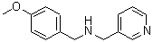 structure of CAS# 355382-21-7, (4-Methoxy-Benzyl)-Pyridin-3-Ylmethyl-Amine;(4-Methoxyphenyl)Methyl-(3-Pyridylmethyl)Ammonium;(4-Methoxybenzyl)-(3-Pyridylmethyl)Ammonium;Zinc04891800