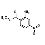 structure of CAS# 3558-19-8, Methyl 2-Amino-4-Nitrobenzoate;2-Amino-4-nitro-benzoic acid methyl ester;methyl 2-amino-4-nitrobenzoate;A2732/0116019
