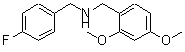 结构式 CAS# 355815-27-9, (2,4-二甲氧基-苄基)-(4-氟-苄基)-胺