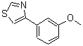 结构式 CAS# 35582-20-8, 4-(3-甲氧基苯基)-1,3-噻唑