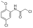 结构式 CAS# 35588-41-1, 2-氯-N-(5-氯-2-甲氧基苯基)乙酰胺