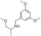 structure of CAS# 356091-46-8, (3,5-Dimethoxy-Benzyl)-(2-Methoxy-1-Methyl-Ethyl)-Amine;(3,5-Dimethoxybenzyl)(2-Methoxy-1-Methylethyl)Amine(SALTDATA: Hbr);(3,5-DIMETHOXY-BENZYL)-(2-METHOXY-1-METHYL-ETHYL)-AMINE