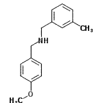 structure of CAS# 356093-95-3, 1-(4-Methoxyphenyl)-N-(3-Methylbenzyl)Methanamine;(4-methoxybenzyl)(3-methylbenzyl)amine;BAS 01125359