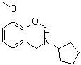 structure of CAS# 356094-55-8, N-(2,3-Dimethoxybenzyl)Cyclopentanamine;[(2,3-dimethoxyphenyl)methyl]cyclopentylamine;Cyclopentyl-(2,3-dimethoxy-benzyl)-amine;N-(2,3-dimethoxybenzyl)cyclopentanamine