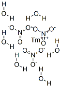 CAS 登录号：35725-33-8， 硝酸铥盐六水合物