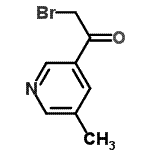 CAS 登录号：358780-25-3， 2-溴-1-(5-甲基-3-吡啶基)乙酮