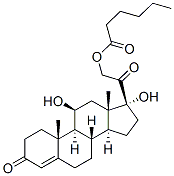 CAS 登录号：3593-96-2， [2-[(8S,9S,10R,11S,13S,14S,17R)-11,17-二羟基-10,13-二甲基-3-氧代-2,6,7,8,9,11,12,14,15,16-十氢-1H-环戊二烯并[a]菲-17-基]-2-氧代乙基]己酸酯