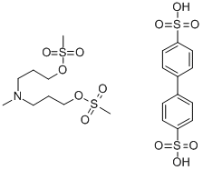 CAS#: 36148-80-8， 3-(Methyl-(3-Methylsulfonyloxypropyl)Amino)Propyl Methanesulfonate, 4-(4-Sulfophenyl)Benzenesulfonic Acid
