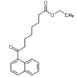 structure of CAS# 362669-45-2, Ethyl 8-(1-Naphthyl)-8-Oxooctanoate;ethyl 8-(1-naphthyl)-8-oxooctanoate