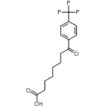 structure of CAS# 362669-50-9, 8-Oxo-8-[4-(Trifluoromethyl)Phenyl]Octanoic Acid;8-Oxo-8-(4-trifluoromethylphenyl)octanoic acid