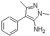 结构式 CAS# 3654-22-6, 1,3-二甲基-4-苯基-1H-吡唑-5-胺