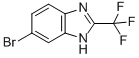 structure of CAS# 3671-60-1, 6-Bromo-2-(Trifluoromethyl)-1H-Benzimidazole;5-Bromo-2-(Trifluoromethyl)Benzimidazole;Benzimidazole, 5-Bromo-2-(Trifluoromethyl)-