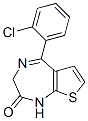 CAS 登录号：36811-58-2， 5-(2-氯苯基)-3,4-二氢噻吩并[3,2-f][1,4]二氮杂卓-2-酮