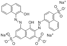 structure of CAS# 3682-47-1, Fast Sulphon Black F;2,7-Naphthalenedisulfonic Acid, 4-Hydroxy-5-(2-Hydroxy-1-Naphthalenyl)Azo-3-(4-Sulfo-1-Naphthalenyl)Azo-, Trisodium Salt;4-Hydroxy-5-[(2-Hydroxy-1-Naphtyl)Azo]-3-[(4-Sulfo-1-Naphtyl)Azo]-2,7-Naphthalenedisulfonic Acid Trisodium Salt;Trisodium 4-Hydroxy-5-[(2-Hydroxynaphthyl)Azo]-3-[(4-Sulphonatonaphthyl)Azo]Naphthalene-2,7-Disulphonate