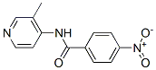 CAS 登录号：36855-64-8， N-(3-甲基吡啶-4-基)-4-硝基苯甲酰胺
