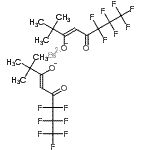 structure of CAS# 36885-31-1, Barium Bis[(3Z)-6,6,7,7,8,8,8-Heptafluoro-2,2-Dimethyl-5-Oxo-3-Octen-3-Olate];Barium(II<wbr>) 2,2-dim<wbr>ethyl-6,6<wbr>,7,7,8,8,<wbr>8-heptafl<wbr>uorooctan<wbr>e-3,5-dio<wbr>nate;Bis(6,6,7<wbr>,7,8,8,8-<wbr>heptafluo<wbr>ro-2,2-di<wbr>methyl-3,<wbr>5-octaned<wbr>ionate)ba<wbr>rium