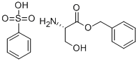 结构式 CAS# 3695-68-9, L-丝氨酸苄酯苯磺酸盐