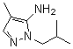 structure of CAS# 3702-15-6, 1-Isobutyl-4-Methyl-1H-Pyrazol-5-Amine;1-isobutyl-4-methyl-1H-pyrazol-5-amine;4-methyl-1-(2-methylpropyl)pyrazole-5-ylamine;MFCD08457416