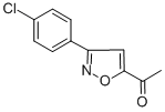 结构式 CAS# 37091-33-1, 1-[3-(4-氯苯基)-5-异恶唑基]-1-乙酮
