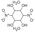 结构式 CAS# 37098-43-4, 2,3,5,6-四羟基-1,4-二硝基环己烷二水合物