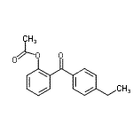 结构式 CAS# 37135-48-1, 2-(4-乙基苯甲酰)苯基乙酸酯