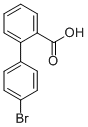 structure of CAS# 37174-65-5, 4'-Bromo-biphenyl-2-carboxylic acid;4'-Bromo-1,1'-Biphenyl-2-Carboxylic Acid;4'-BROMO-BIPHENYL-2-CARBOXYLIC ACID;2-BIPHENYL-4'-BROMO-CARBOXYLIC ACID