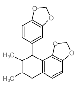 CAS 登录号：3738-01-0， (7S,8R,9R)-9-(1,3-苯并二氧戊环-5-基)-7,8-二甲基-6,7,8,9-四氢苯并[g][1,3]苯并二氧戊环