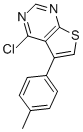 结构式 CAS# 374104-63-9, 4-氯-5-(4-甲基苯基)-噻吩并[2,3-d]嘧啶