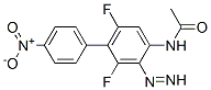 结构式 CAS# 3743-87-1, N-[3,5-二氟-4-(4-硝基苯基)偶氮苯基]乙酰胺