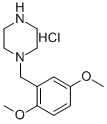 结构式 CAS# 374897-99-1, 1-(2,5-二甲氧基苄基)哌嗪盐酸盐